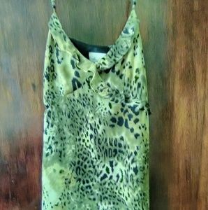 Lined animal print sundress